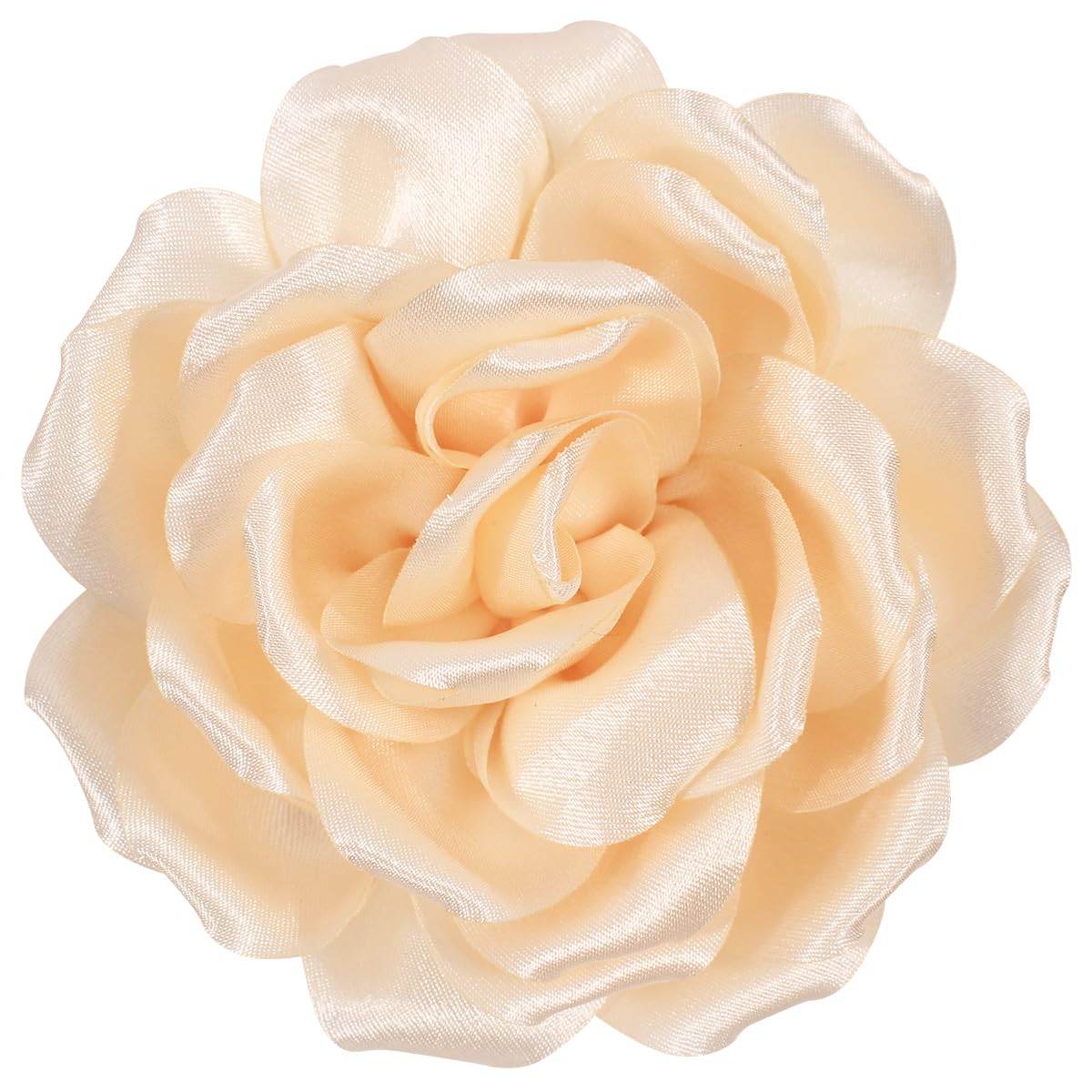 Mecool Rose Haar Clip Grote Rose Broche Corsage Hoofdtooi Bloem Haar Clip Haarspeld Rose Haar Barrette Accessoires voor Vrouwen Meisjes Party Bruiloft-Beige