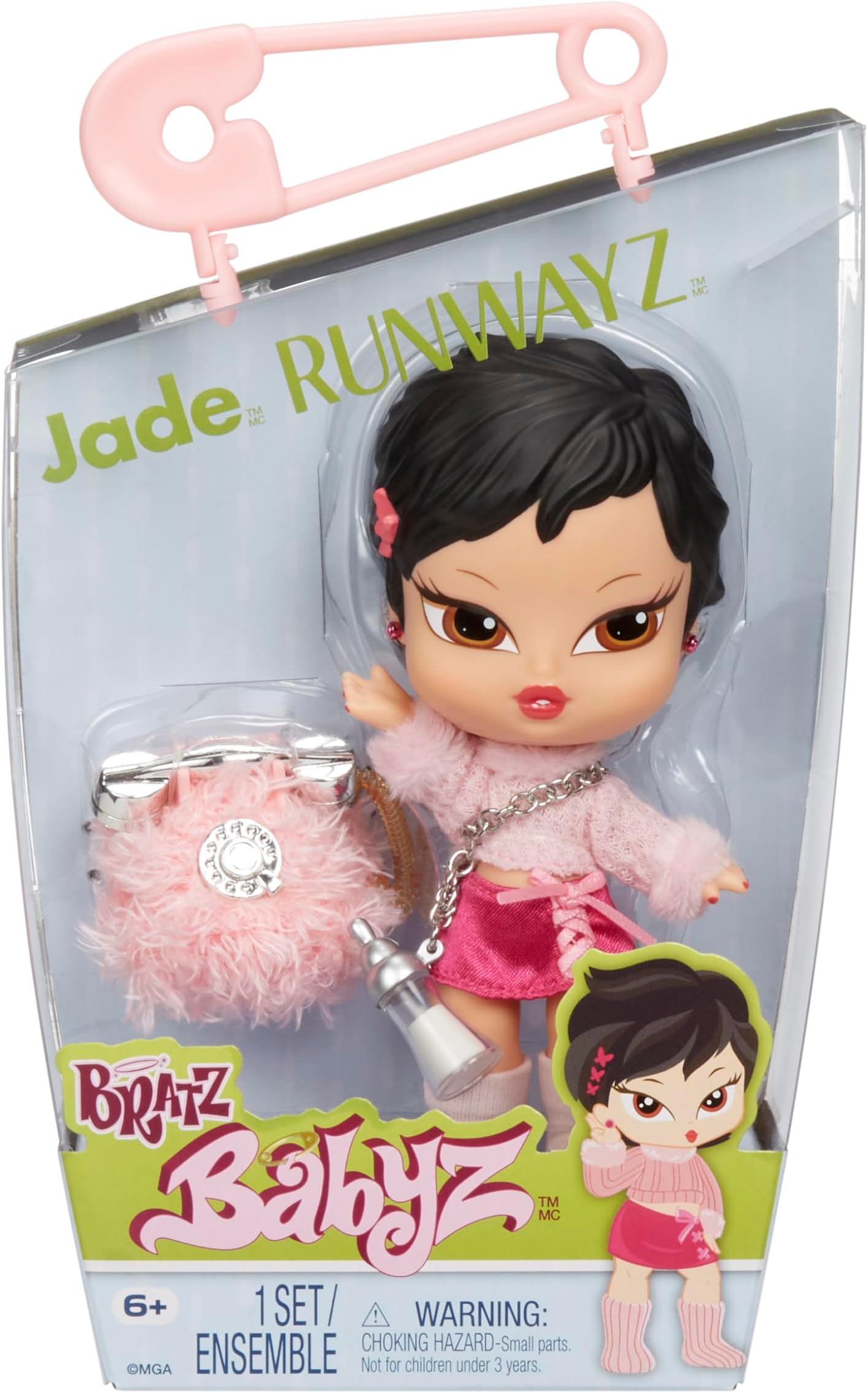 Bratz Babyz Runwayz Jade Collectible Fashion Doll with Real Fashions