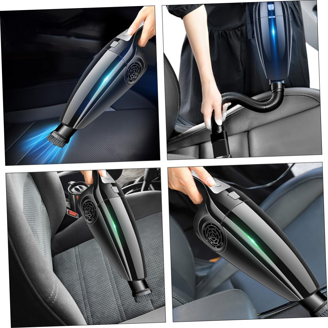 OUNONA 12w Car Vacuum Cleaner Handheld Auto Vacuum Hepa Filter Wet/Dry Powerful Car Auto Accessory