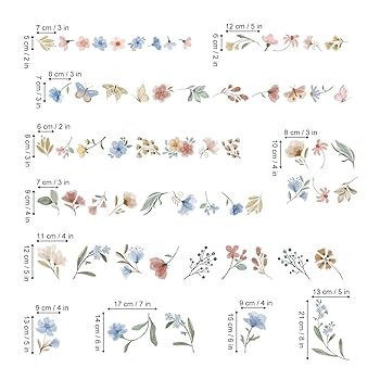 Colorful Watercolor Butterfly Wall Decals, 85 PCS Pink