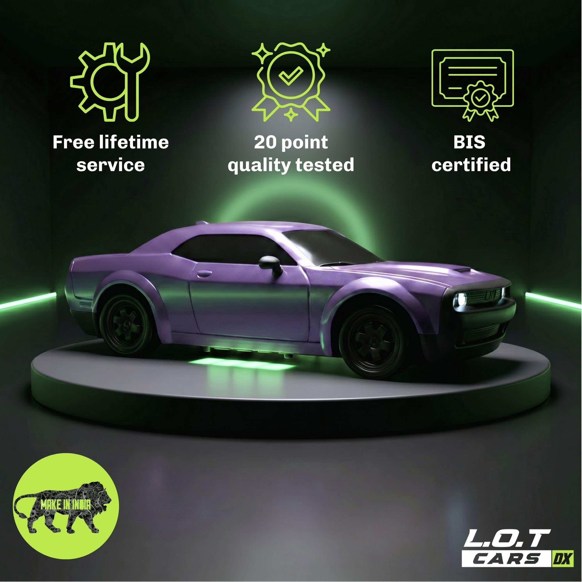 Shadow RC Drifting Car - 4x4 LED Lights -7