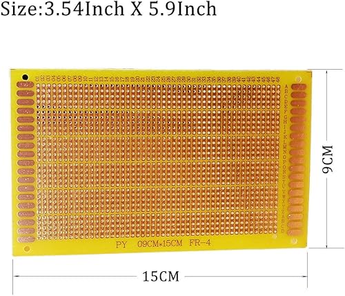 Miniatura 7 de 9 x 15CM DIY Prototipado Stripboard, placa de circuito PCB de prototipo de soldadura para el experimento electrónico del proyecto