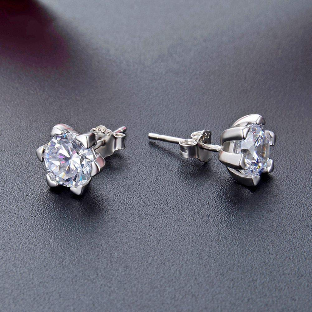 1 Coppia Di Orecchini A Perno Circolari In Argento Sterling - Foto 4