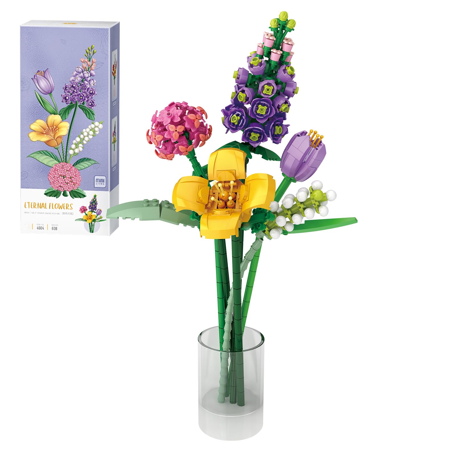 MEIEST Mattoncini Da Costruzione – Set Viaggio Da Sogno, Mongolfiera Con Luci, Fiori Di Ciliegio