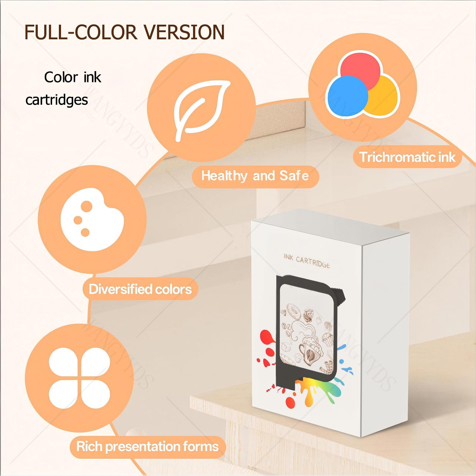 Coffee Printer Automatic 3D Latte Machine, One‑Touch DIY Food Print per Torte E caffè, QR Tavolo per Stampa Istantanea Dopo Scansione Ospiti. 3ColorsWhite