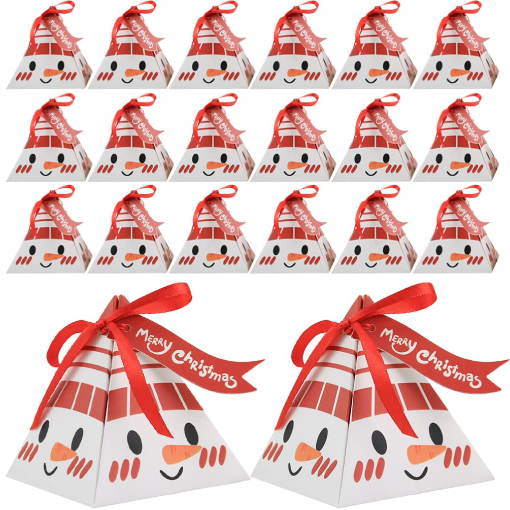 Gadpiparty 50pezzi Scatole Regalo Natale Pz Scatole per Caramelle Forniture per Decorazioni Natalizie per Feste e Party per Conservare Biscotti e Dolcetti
