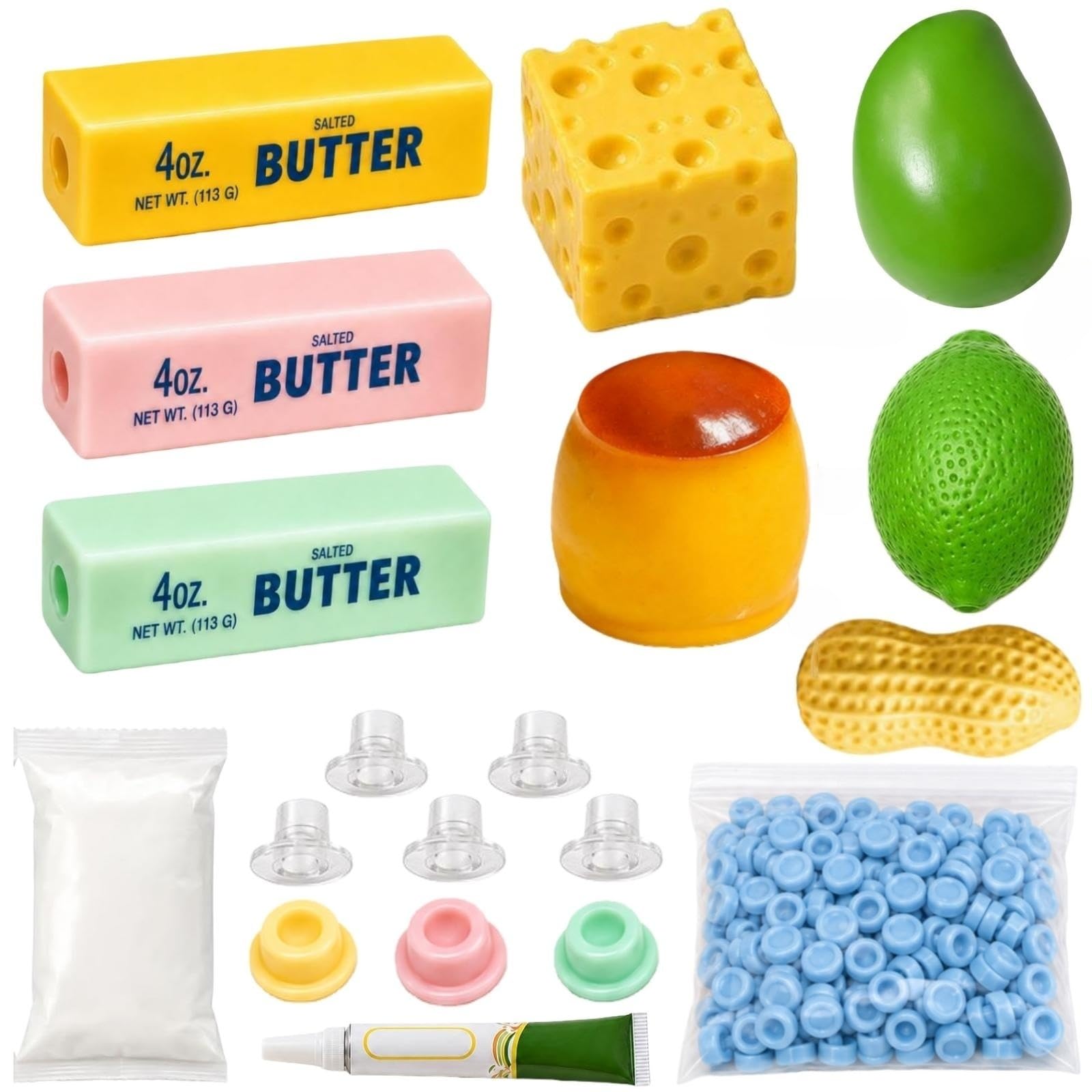 8PCS Squishy Making Kit, DIY Stress Ball Making Set Empty Squishy Skins