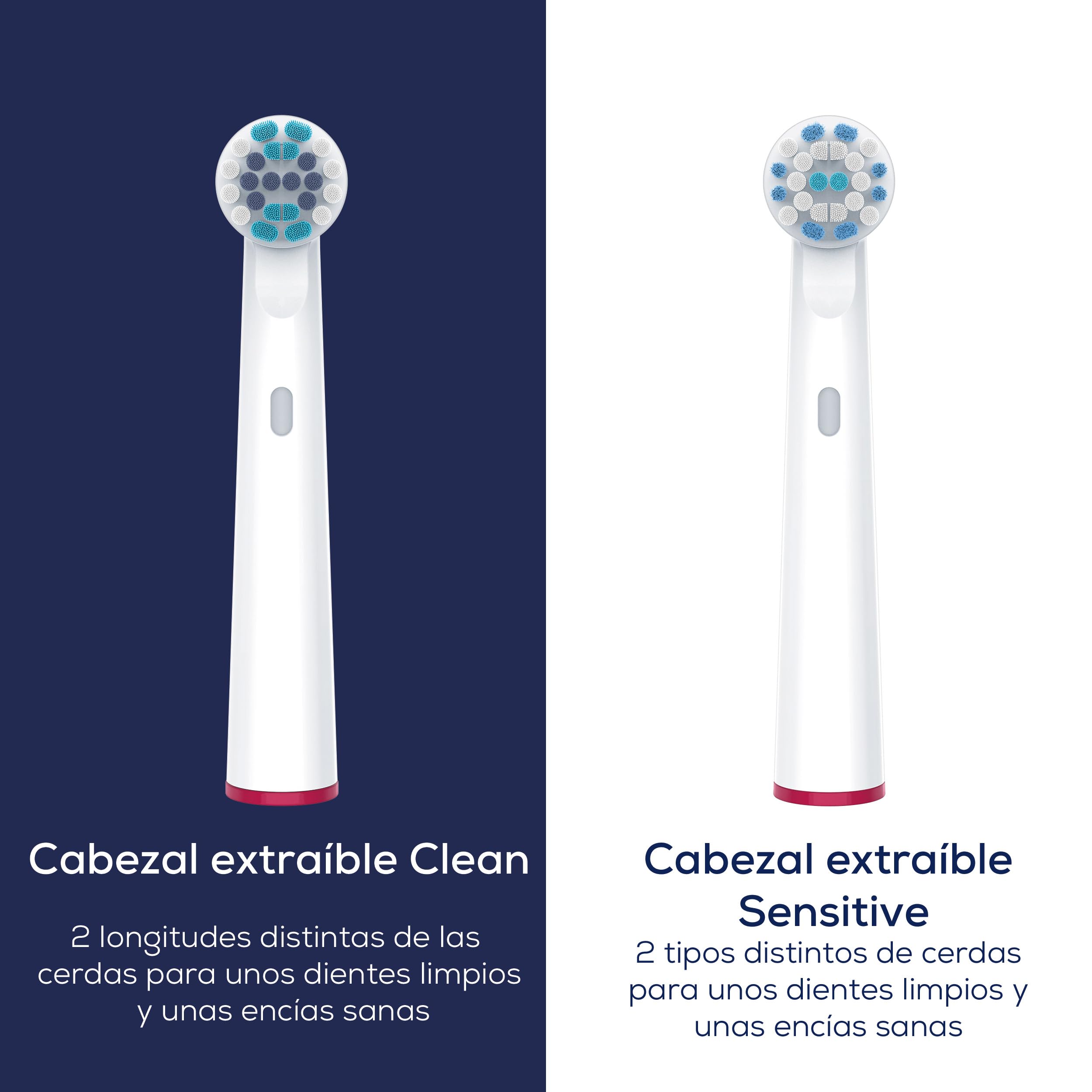 Cepillo eléctrico, 3 programas de limpieza para el cuidado dental, tecnología de limpieza oscilante-pulsante para eliminar la placa, sensor de presión integrado, batería recargable