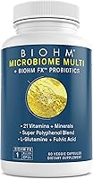 Vista 3 de BIOHM Total Probiótico y Microbioma Multi Paquete, 30 mil millones de CFU Probiótico & Probióticos Naturales, Enzimas Digestivas, Salud