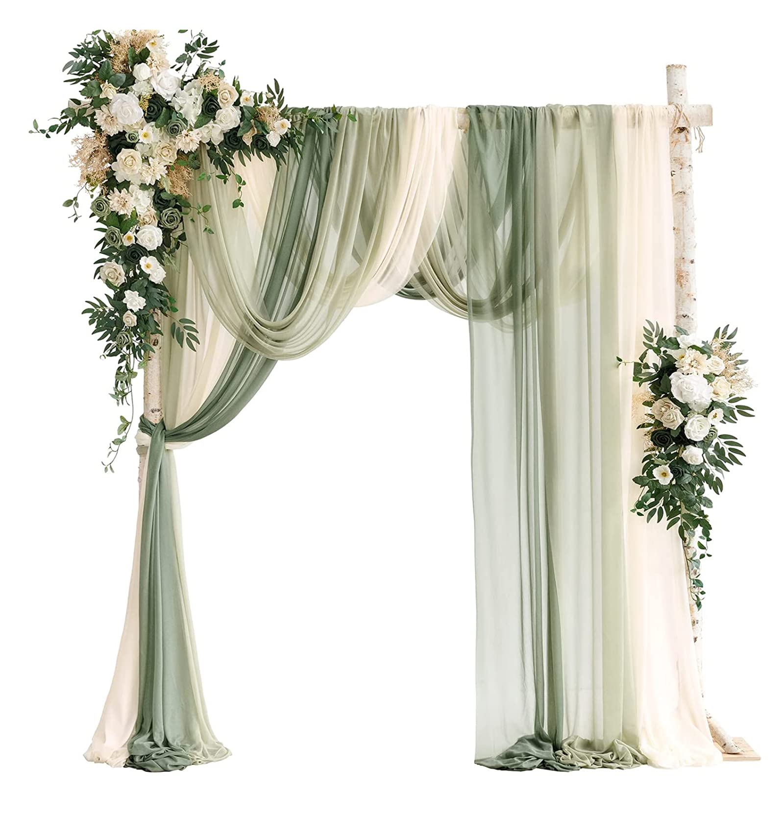 Kit De Flores Artificiales para Arco De Boda (Paquete De 5) – Fondo Floral con Hojas Verdes, Flor De Rosa Falsa para DecoracióN De Mesa, Fiesta, Boda