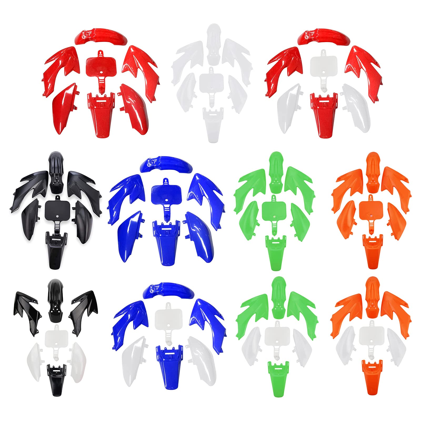 Kit de carenado de plástico - Guardabarros para moto CRF50 XR50 Pit Dirt Bike 50 70 90 110 125 140 - Carenado de plástico para Pit Dirt Motor, Remolque