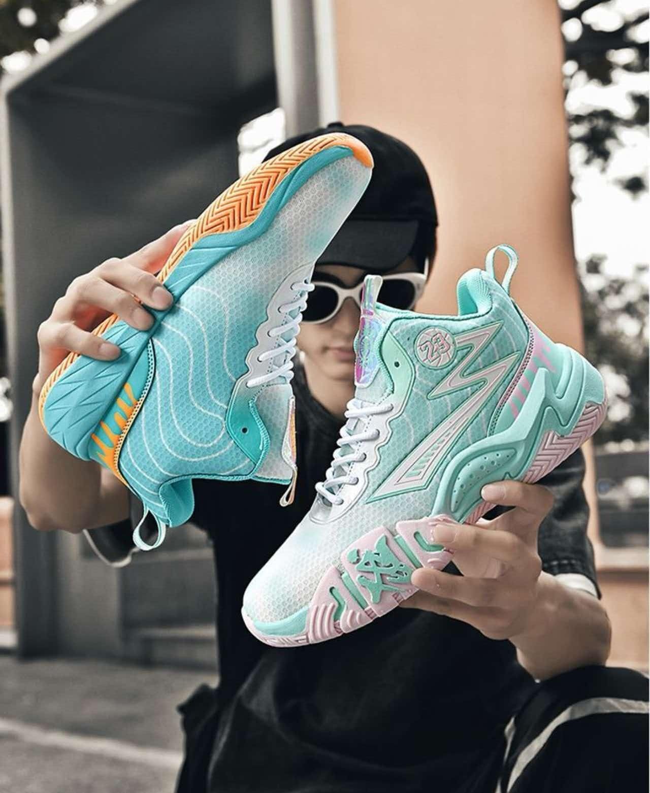 Buty do Koszykówki Unisex Wysokie Oddychające dla Młodzieży Sport Ind/Out