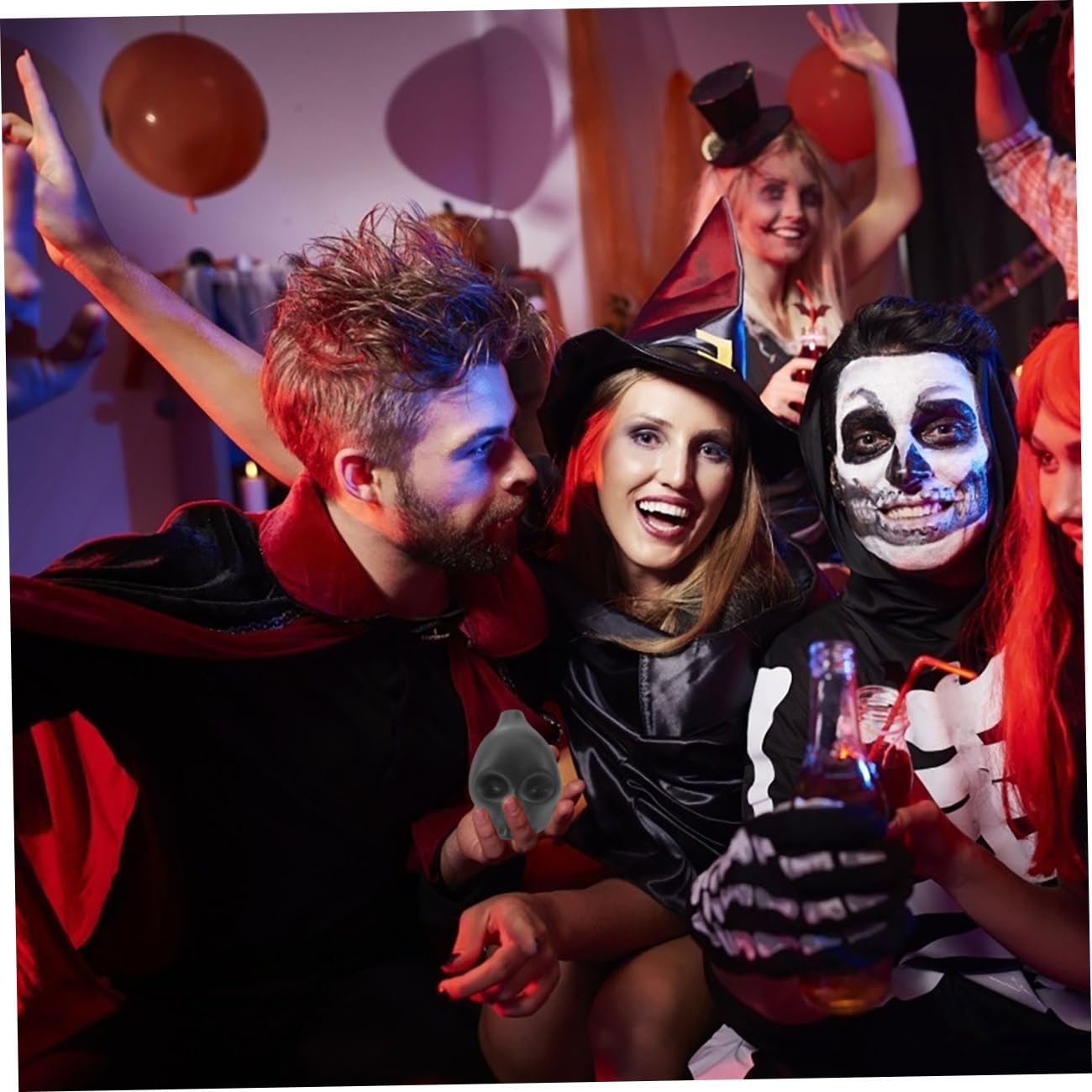 BESPORTBLE Todespfeife Totenkopfpfeife Halloweenpfeife Totenpfeife Geisterkommunikation elektrische Zahnbürste Kostüm Abs schreiende Pfeifenstütze Party- -Pfeife Keramik Black
