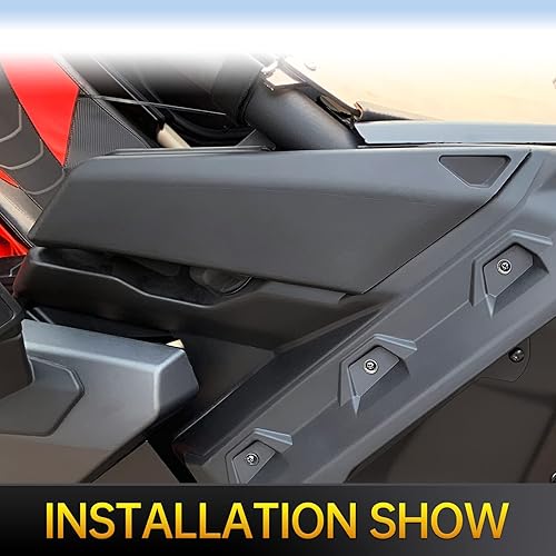 Miniatura 3 de Cubierta lateral de tapa de gas compatible con accesorios Can Am Maverick X3 XDS XRS 2017-2021, CPOWACE Passenger Side Panel (repuesto para