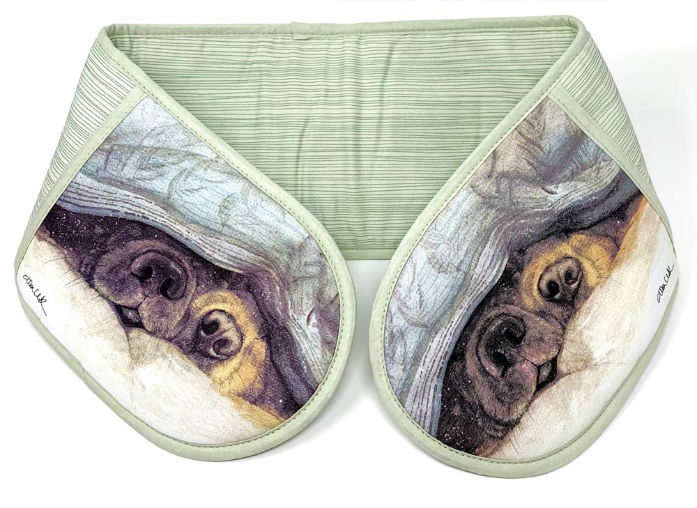 Alex Clark Multicolour Snouts Dog Double Oven Glove - 100% Cotton - Baking - Cooking - Kitchen Accessory