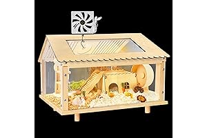 Spacious and Luxurious Cage for Your Small Pets: Hamster Habitat with Open Top