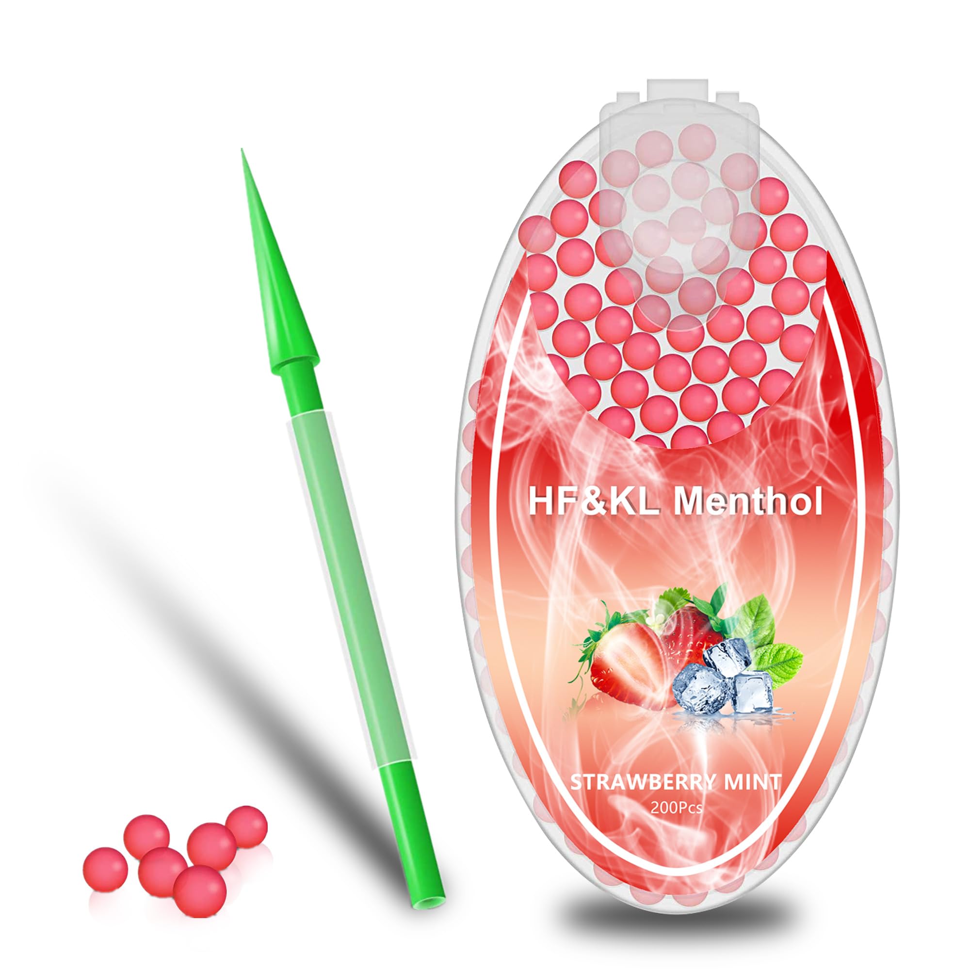 Menthol Crushbälle Für Filter – Black Ice Minz-Kapseln Nikotinfrei, 2 Packungen à 100 Stück