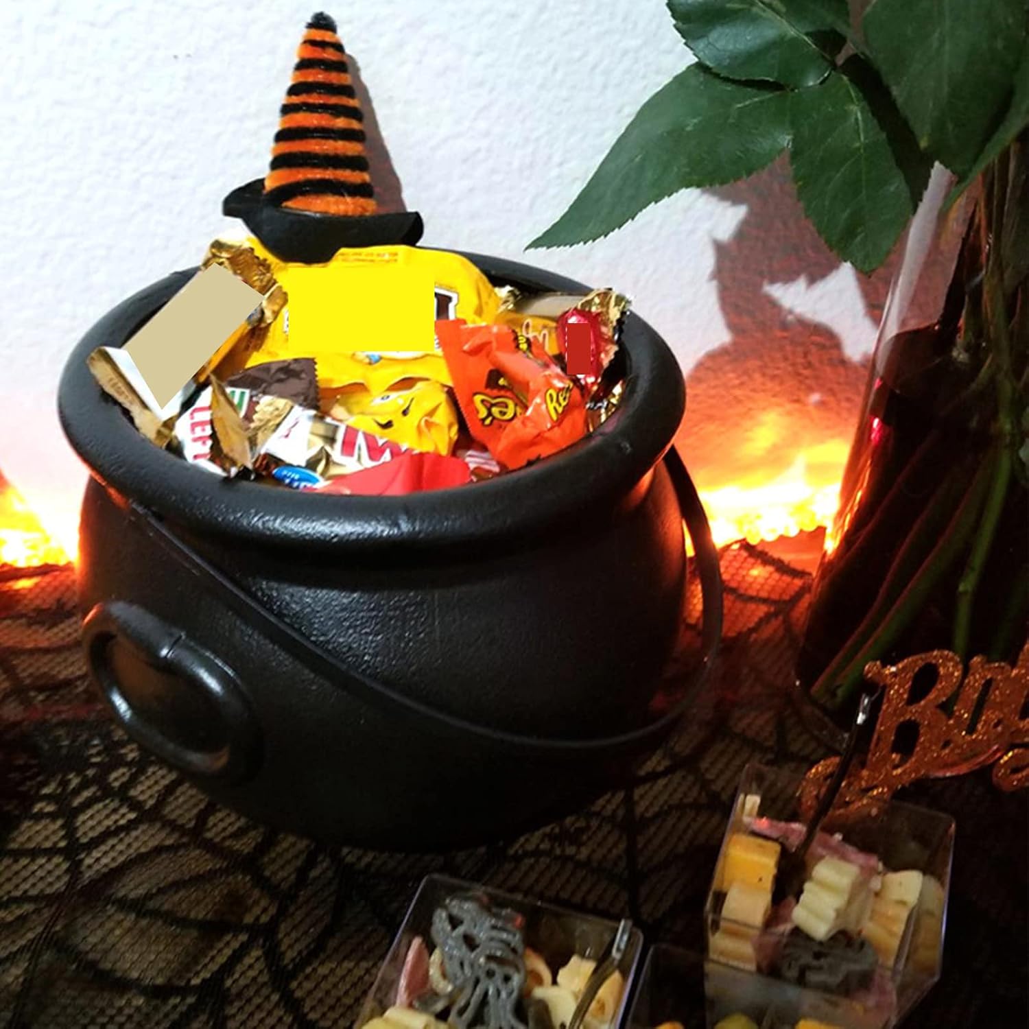 12x Candy Cauldron Kettles Novelty Cups Wizard Theme Party Decor Multi-purposed Holder Halloween