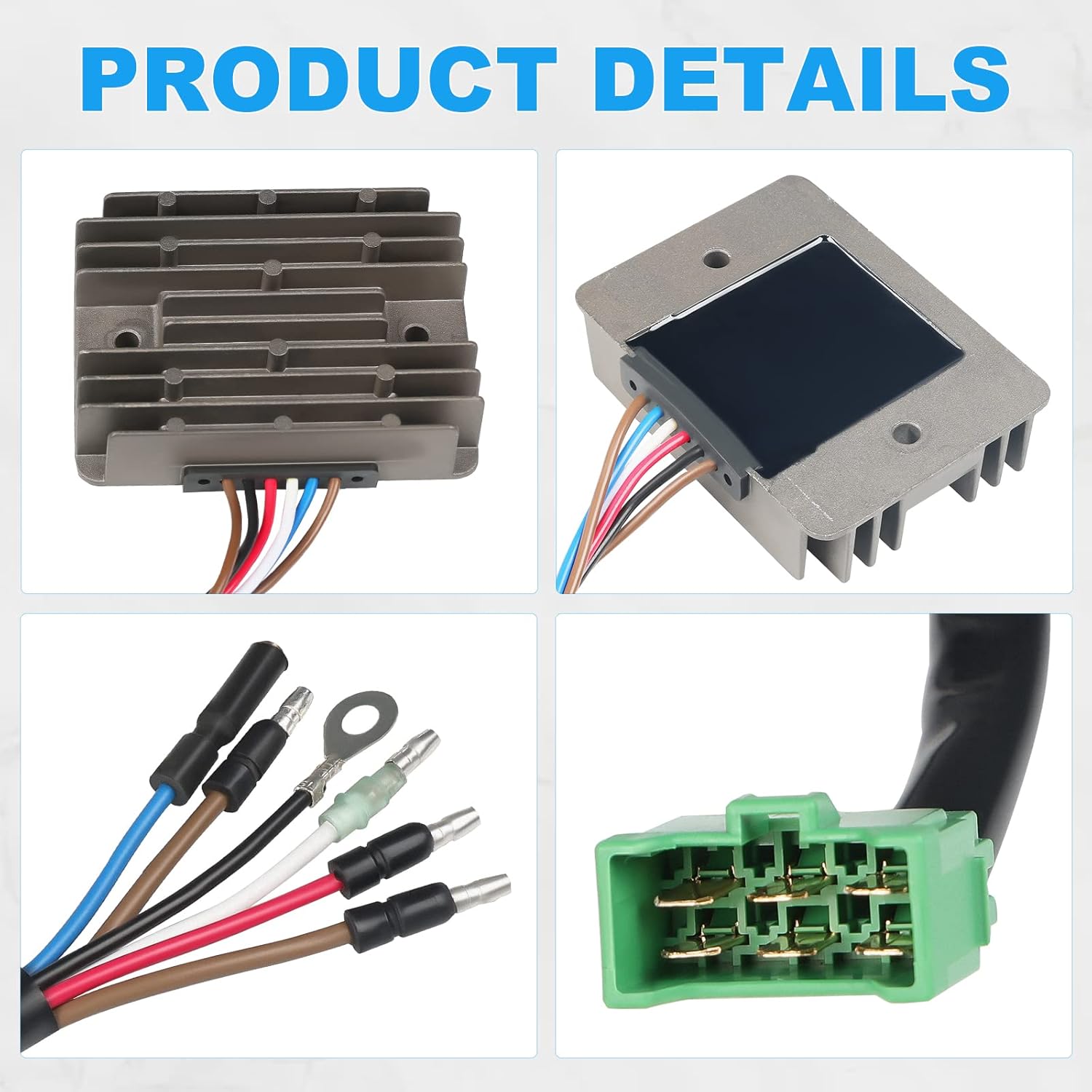Voltage Regulator Rectifier with Wire Harness Compatible with Honda GX440 GX610 GX620 GX630 GX640 GX660 GX670 GX690 GXV530 GXV610 GXV620 GXV630R GXV660R GXV670 GXV690 GCV520U GCV530 Engine