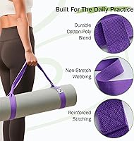 Vista 3 de Slim Panda Yoga Mat Straps for Carrying, Adjustable Yoga Mat Carrier Sling Fits All Mats(Mat Not Included)