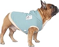 Vista 7 de iChoue Exclusiva Ropa de Lujo Suave Pro para Bulldog Inglés Sudaderas con Capucha Abrigo para Perros Medianos Bulldog Francés Pug Corgi Boston