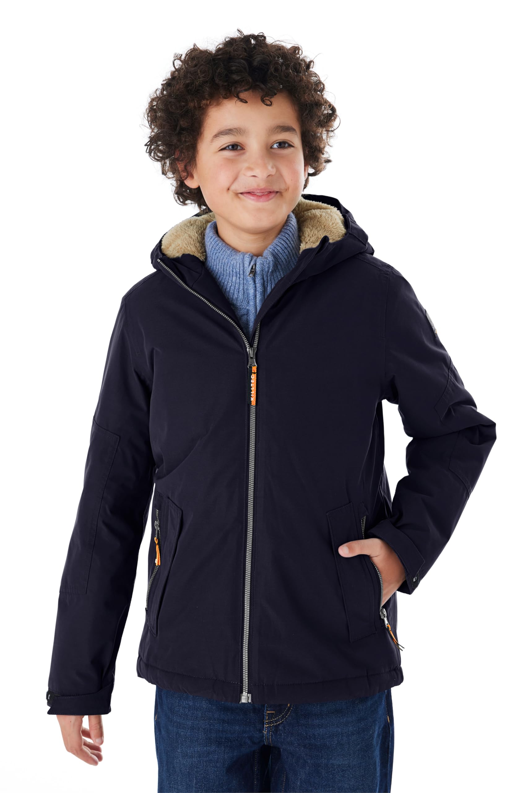 Killtec Jungen Kow 377 Bys Jckt Funktionsjacke/Winterjacke mit Kapuze