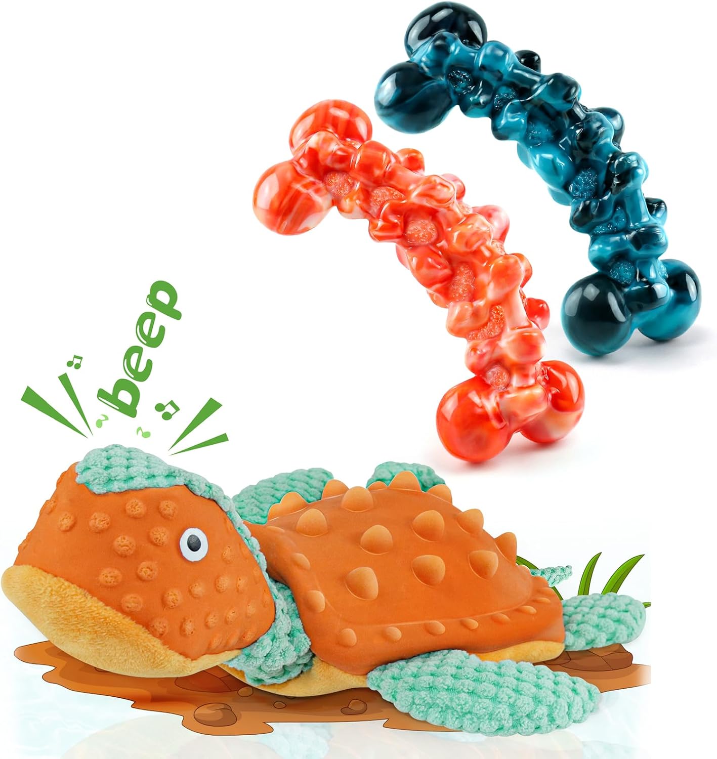 Pet Supplies WOWBALA Large Squeaky Dog Toys Plush Dog Toys Squeaky