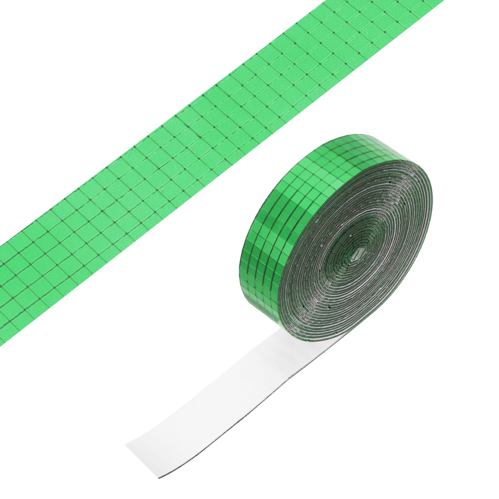 PATIKIL 5x5mm Self Adhesive Mirrors Mosaic Tiles, 5000 Pcs Square Mini Glass Mosaic Disco Tile Sticker for DIY Craft Disco Ball Party Decoration, Green