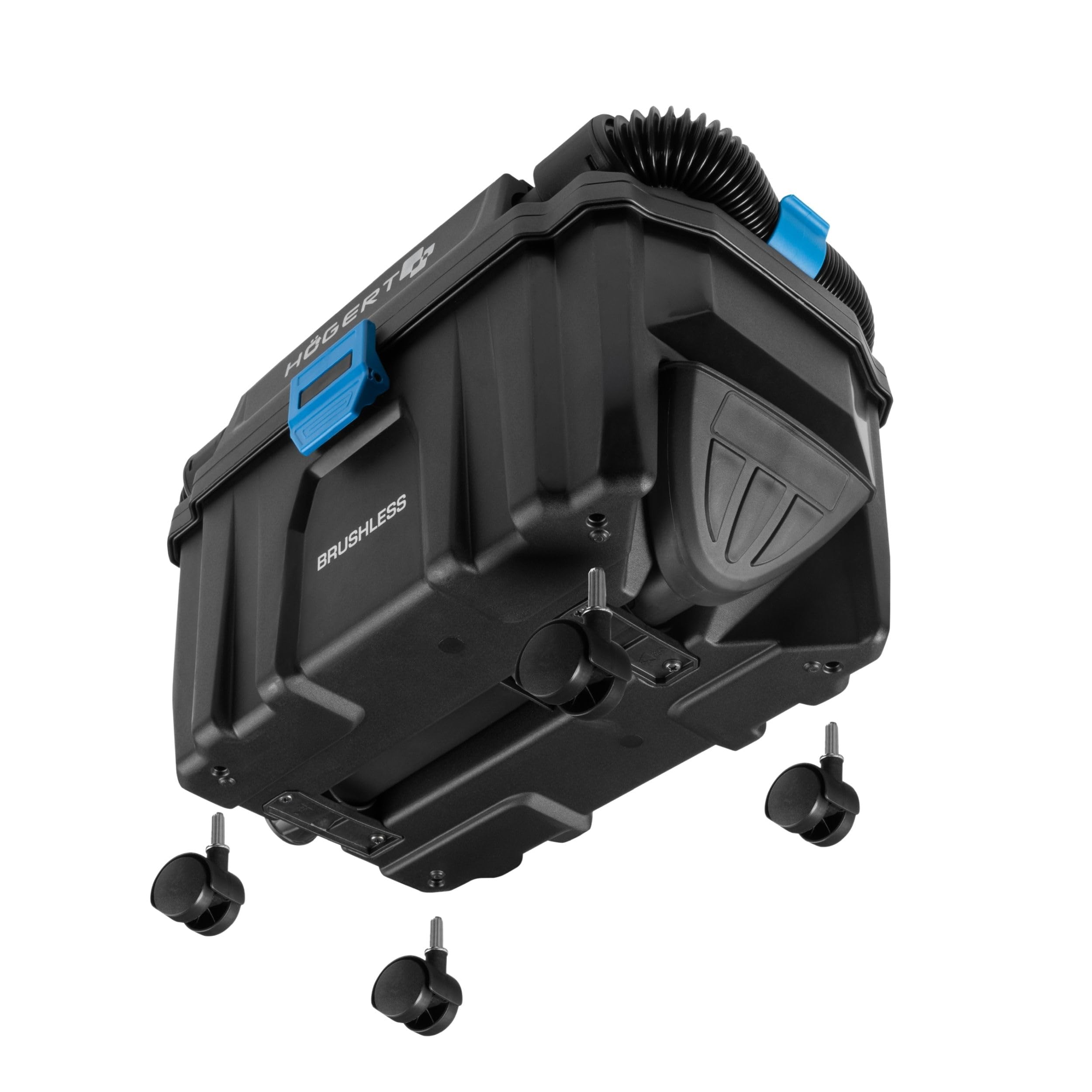 Högert Technik Aspirador en Húmedo y Seco a Batería 18V OneAccuSystem, Aspirador Industrial y de Taller Compacto con Filtro HEPA, función de soplado, depósito 10 L, inalámbrico, sin batería