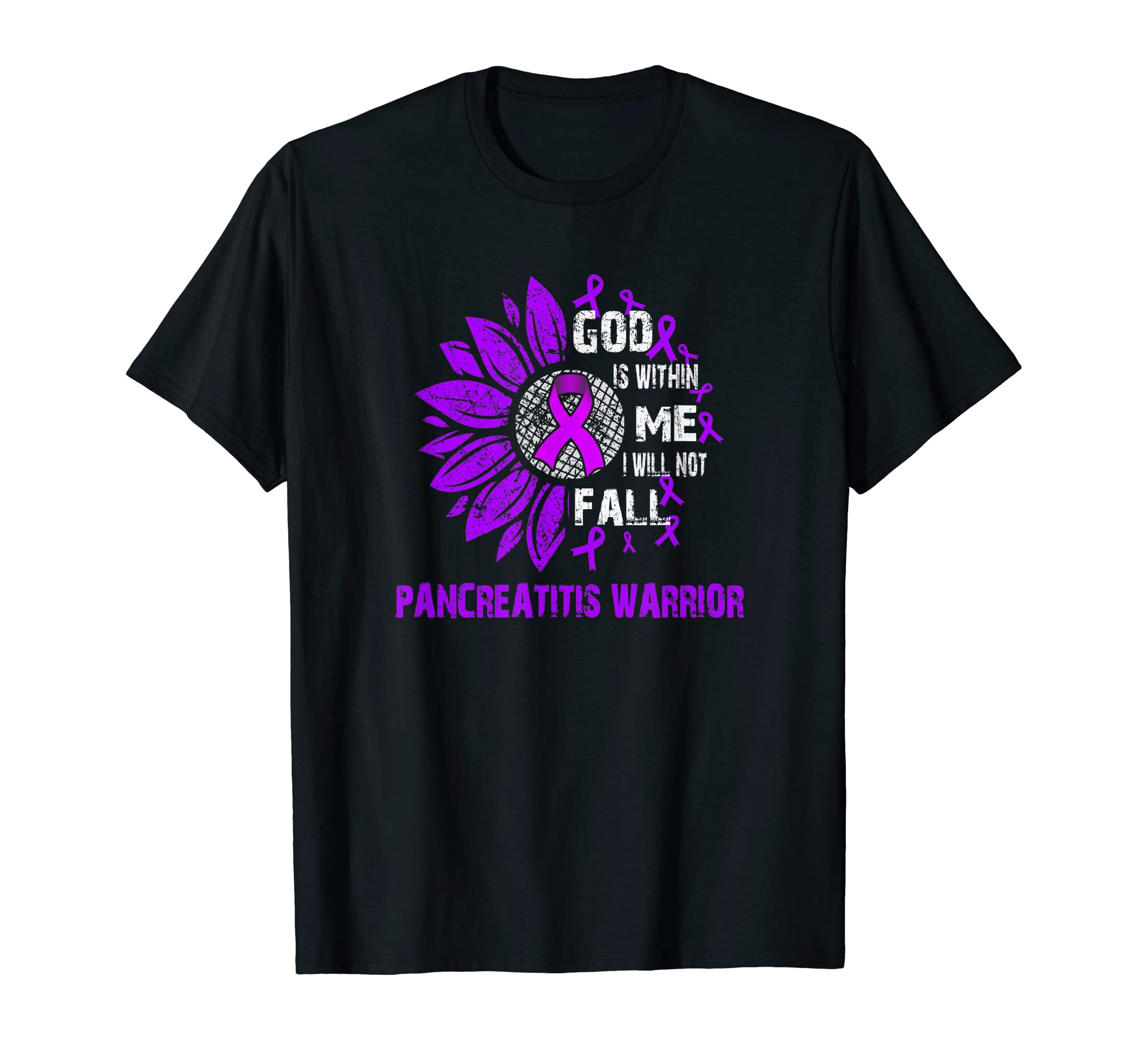 I will not fall PANCREATITIS warrior T-Shirt