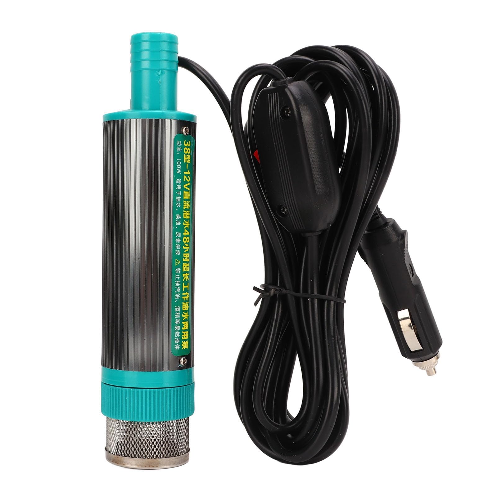 Generic Pompa di Trasferimento Carburante 12V Potente Pompa Elettrica per Estrazione Acqua Olio per Rimorchio 1 X Morsetto