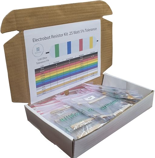Electrobot EBRTH02 50 Value Resistor Kit (Pack of 1000)