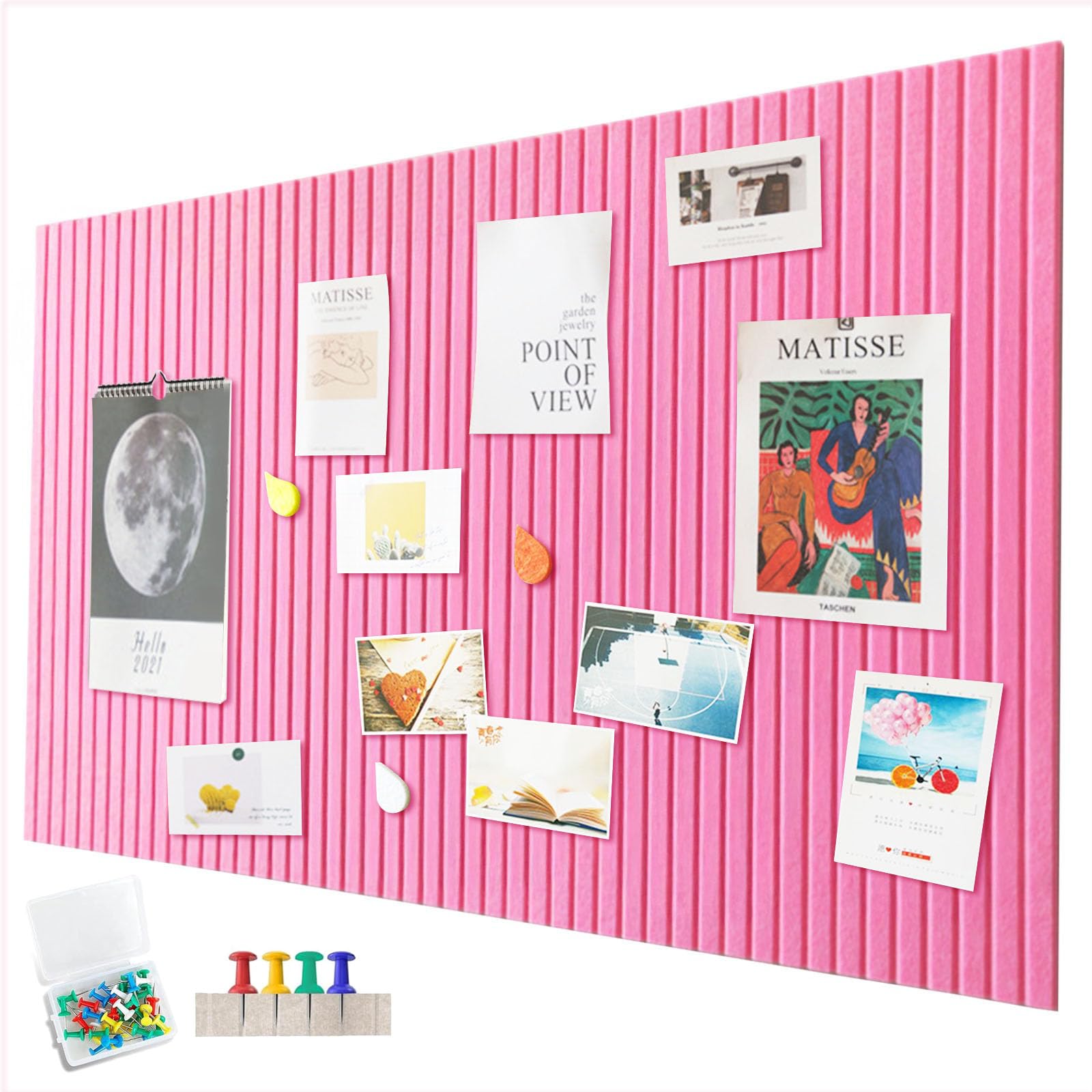 Feel 60 X 40 Cm Large Cork Board, Decorative Cork Wall, 0.9 Cm Thick - View #9