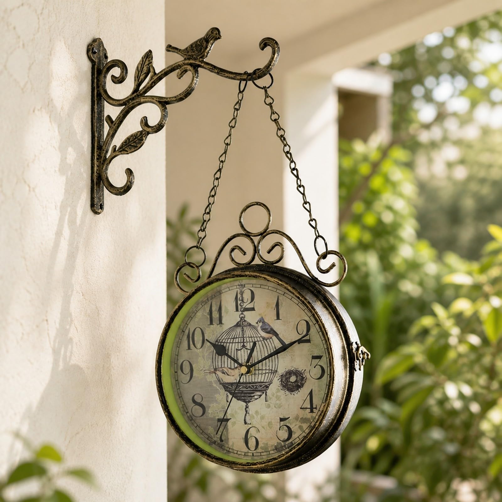 rockible Orologio Bifacciale in Ferro Lavorato