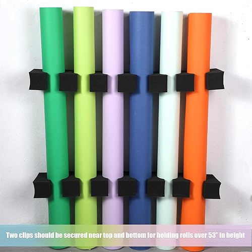 Miniatura 5 de Colarr 2 juegos de rollos de papel sin costuras para almacenamiento de telón de fondo de fotos, 33 x 3 x 6 pulgadas, soporte para telón de fondo de