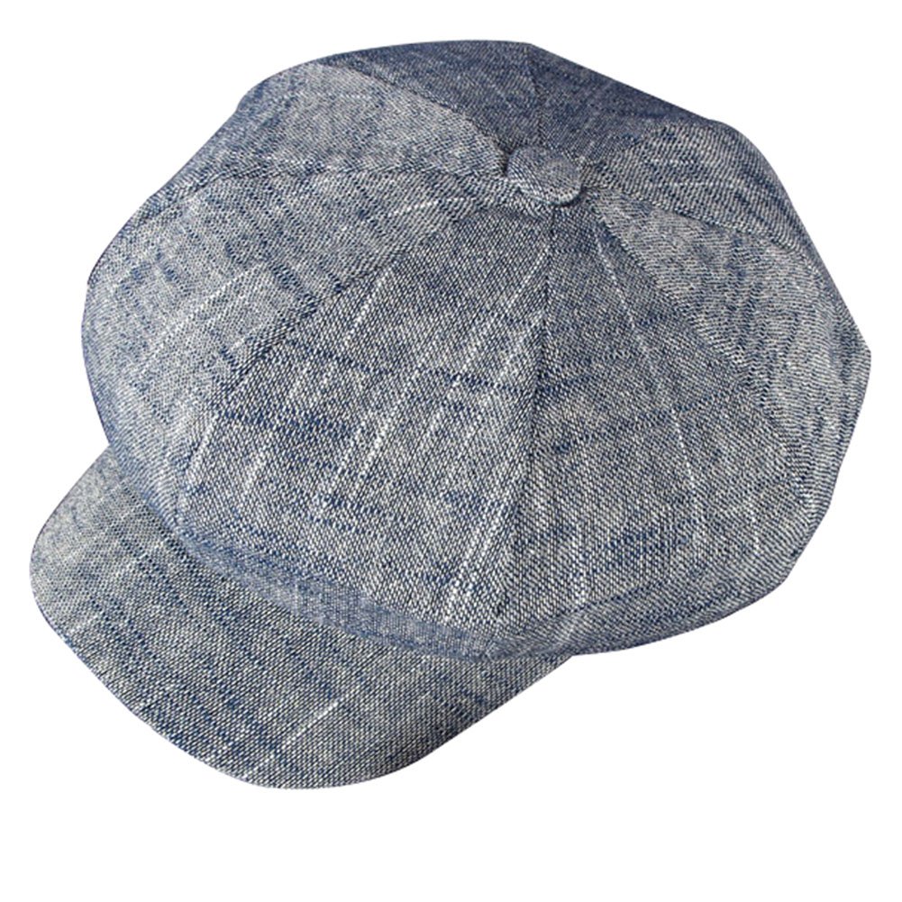 ZLS Women Gatsby Newsboy Hat Cotton Linen Blend Painter Caps