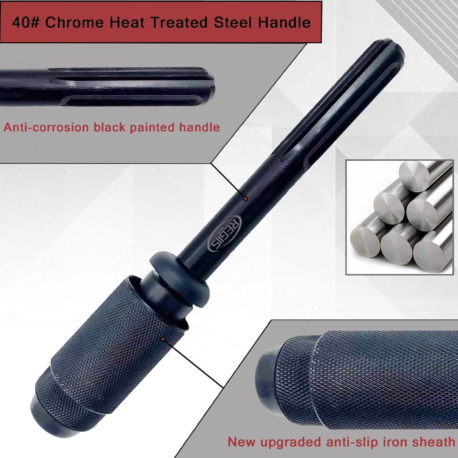 8-27/32" SDS-MAX to SDS-Plus Adapter, Alloy Steel Converter for Home Rotary Hammer Drills