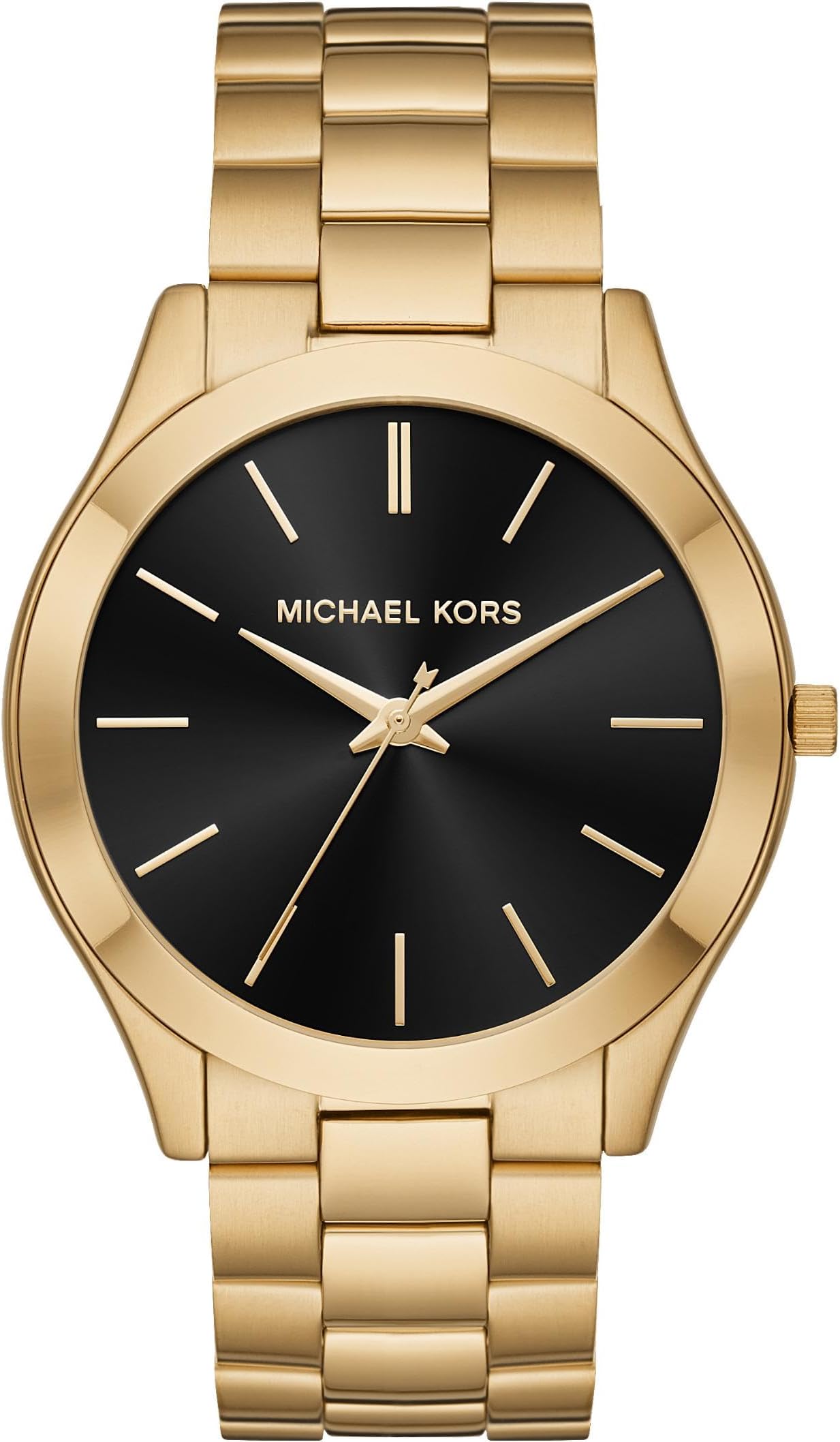 Oversized Slim Runway Men's Watch, Stainless Steel Watch for Men