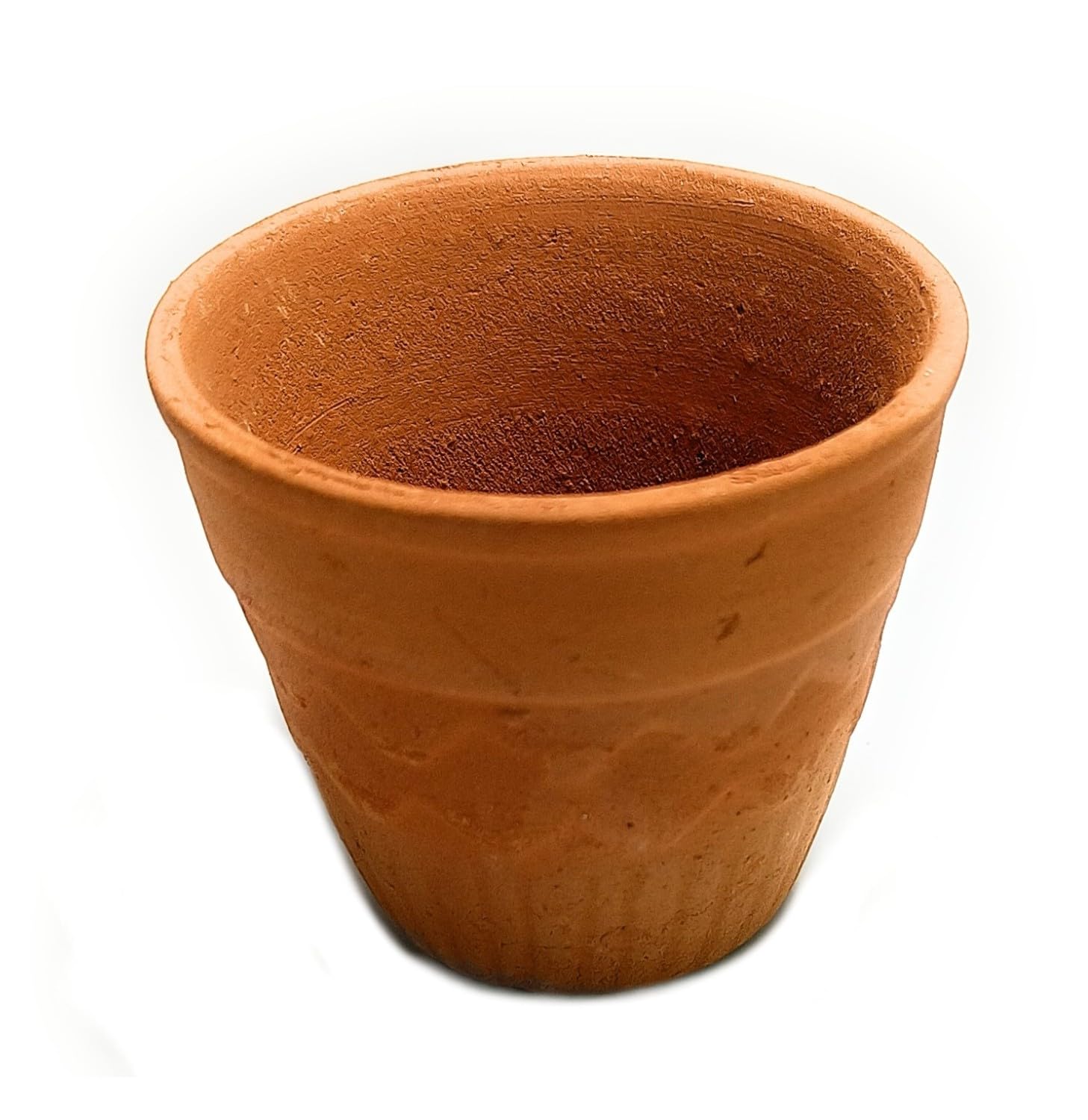 ASHIRWAD Clay Cup Kulhar Kulhad Glass Traditional Indian Terracotta Tea Chai Coffee Cup Natural Indian Soil Mitti Mati Earthen Pot | AE000249-02 (2, 3inx3in 120 ml)