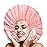 Jumbo Size Shower Cap 2 PCS Waterproof Shower Caps for Women, Extra Large Shower Cap, Reusable Super Large Bath Caps Hair Cap for Long Thick Curly Hair, Locs, Twist Braids - Pink + Blue