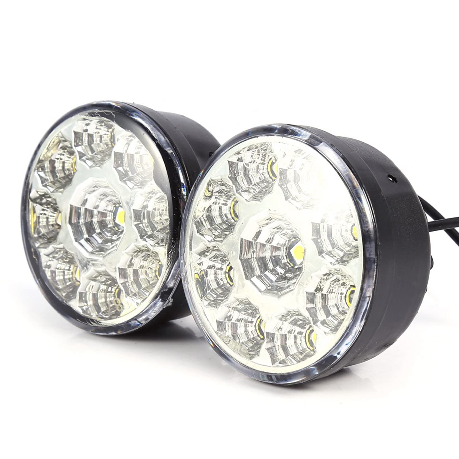 Комплект LED ламп KIMISS 2X для ДХО/протитуманних фар, 9-SMD, яскраве біле світло, енергоефективні