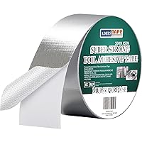 Vista 10 de ADHES - Cinta de papel de aluminio de fibra de vidrio profesional, soporta 176.0 °F a 212.0 °F, cinta resistente al calor ignífuga, cinta adhesiva