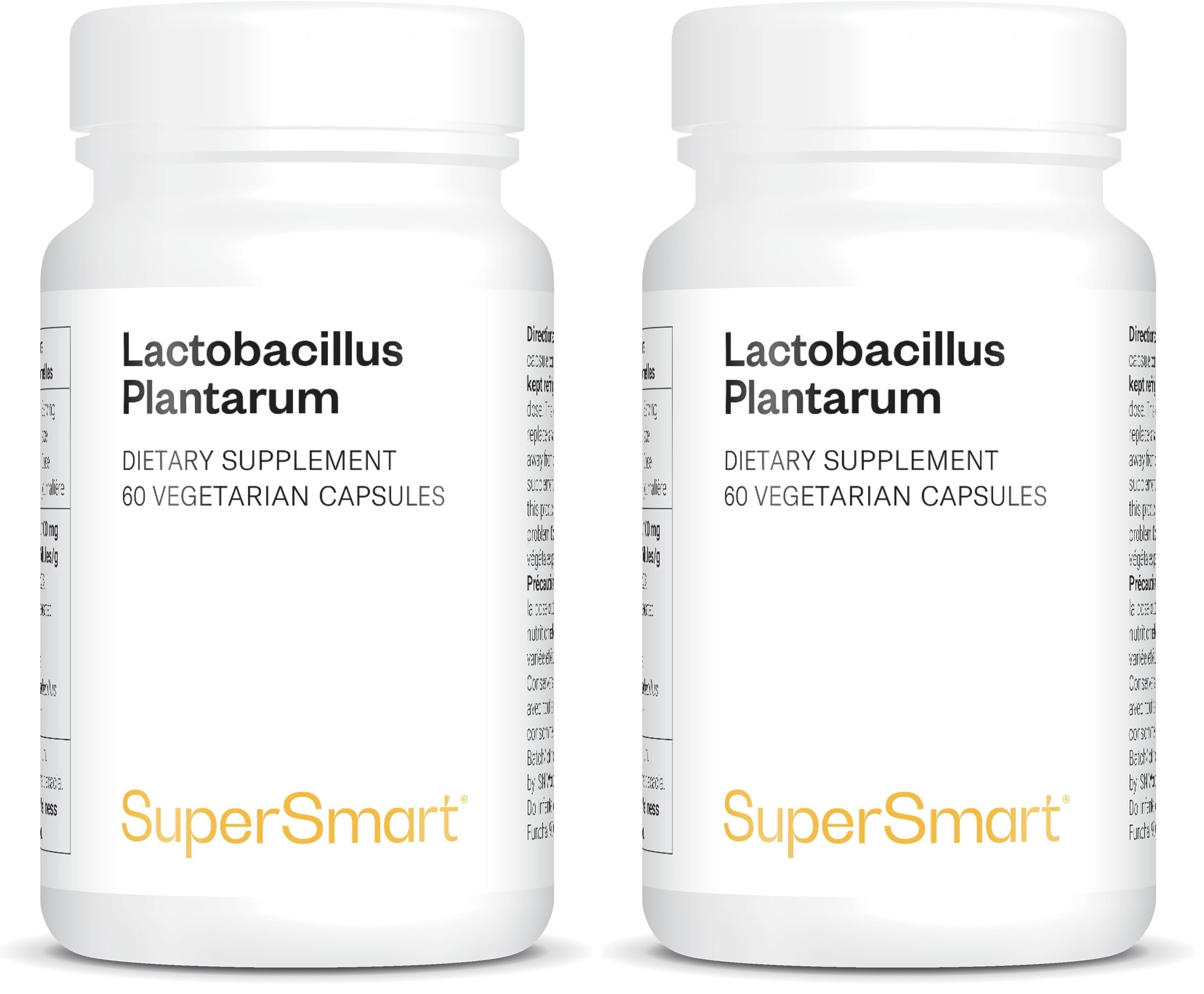 Lactobacillus Plantarum PostBiotique - Vegan - Sans Gluten - SuperSmart (Lot de 2)