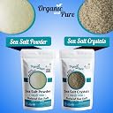 Organic and Pure Sea Salt Crystals (Arabian/Indian) | Samundari Namak Sabut | Non-Iodised | for Cooking/Baking/Scrub/Vastu | Unrefined & Chemical Free| Pure Organic 100g gallery image
