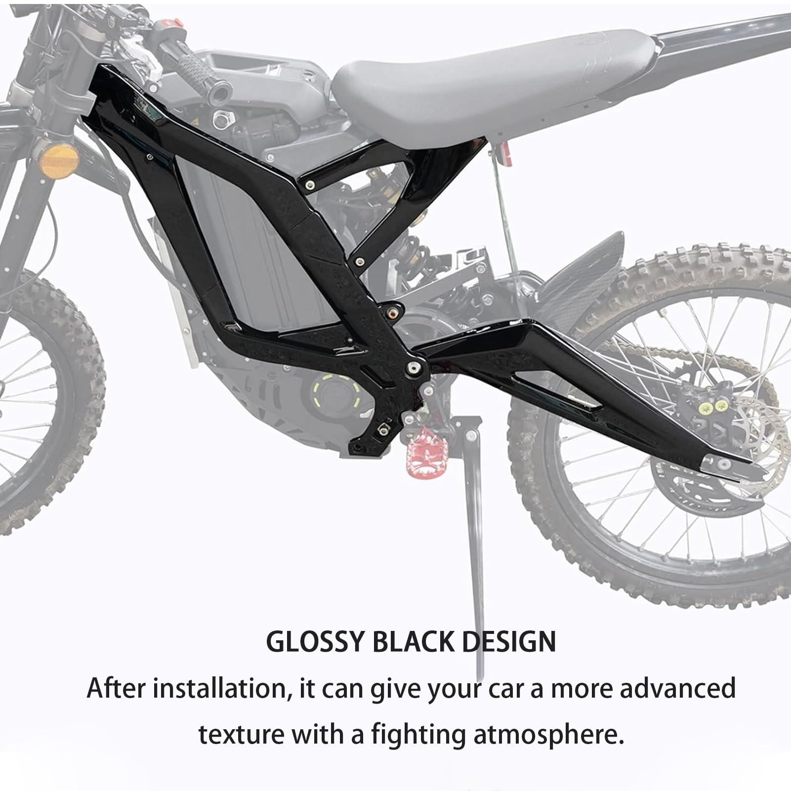 Yctze Protezione Telaio Carrozzeria per Copertura in ABS Sur-Ron Light | Materiale ABS, Utilizzo su Pista, Difesa da Fango e Ghiaia, Montaggio Sur-Ron Light Bee X, Installazione Adesiva, Parafango