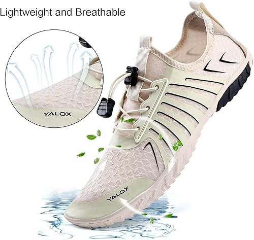 Miniatura 2 de YALOX Zapatos de agua para hombre y mujer, zapatos de natación al aire libre, playa, descalzo, secado rápido, calcetines para piscina, natación,
