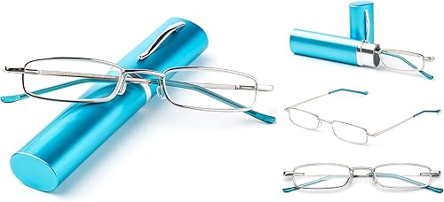 Vista 17 de Newbee Fashion Gafas de lectura de tubo para lector de bolsillo