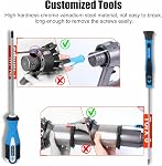 Customized Screwdriver Set for Dyson Vacuum Cleaner Maintenance and Cleaning - T8 Torx, Phillips Head Styles