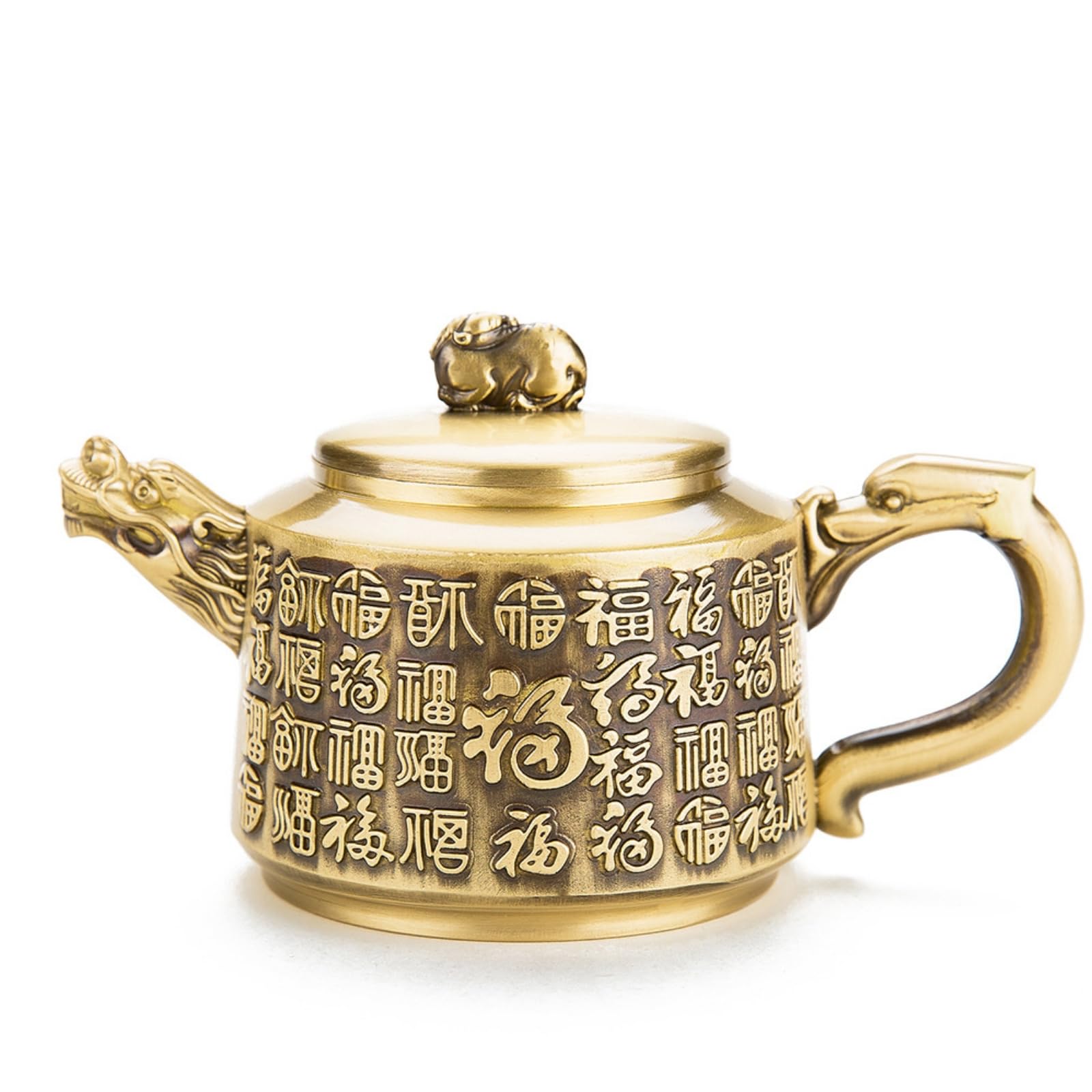 Tetera antigua de dragón para crear rincones de meditación y elegancia en tu hogar