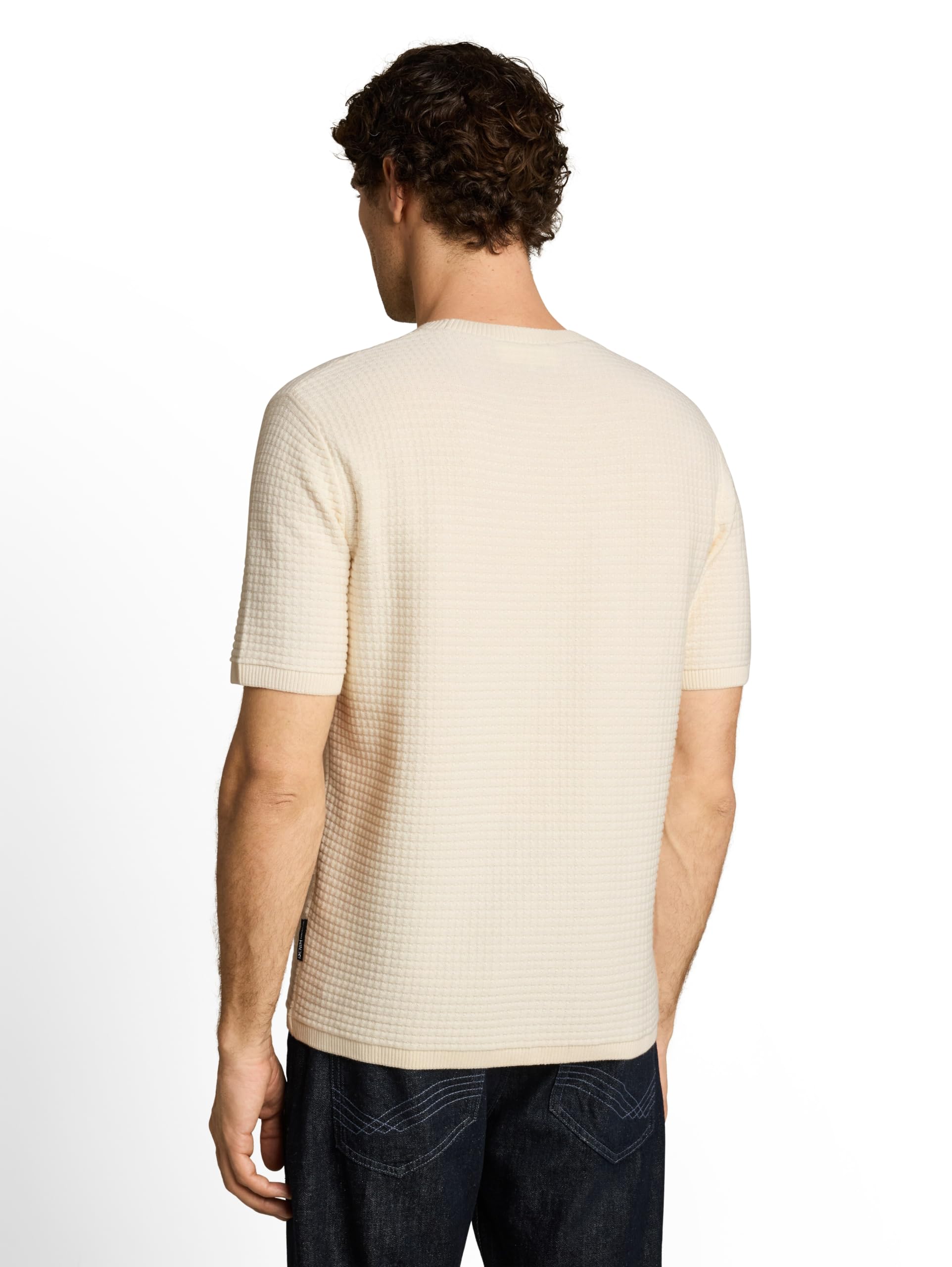 Tom Tailor Herren 1051981 T-Shirt mit Rundhalsausschnitt und Struktur